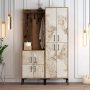 HANAH HOME Cipelarnik sa čivilukom Berlin BA Walnut White Marble - slika 1