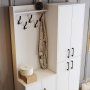 HANAH HOME Cipelarnik sa čivilukom Berlin BA White - slika 4