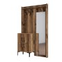 HANAH HOME Cipelarnik sa čivilukom Berlin BC Walnut - slika 5