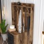 HANAH HOME Cipelarnik sa čivilukom Berlin BC Walnut Black Marble - slika 4