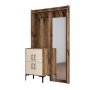 HANAH HOME Cipelarnik sa čivilukom Berlin BC Walnut Cream - slika 5