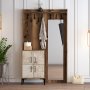 HANAH HOME Cipelarnik sa čivilukom Berlin BC Walnut White Marble - slika 1