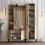 HANAH HOME Cipelarnik sa čivilukom Viyana Da Walnut Travertine - slika 2