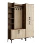 HANAH HOME Cipelarnik sa čivilukom Viyana D Walnut Travertine - slika 5