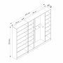 HANAH HOME Ormar za hodnik Kale 8122 - slika 4