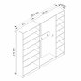 HANAH HOME Ormar za hodnik Kale 8121 - slika 4