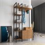 HANAH HOME Cipelarnik sa čivilukom Doga Walnut Black - slika 2