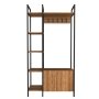 HANAH HOME Cipelarnik sa čivilukom Doga Walnut Black - slika 3