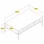 HANAH HOME Sto za dnevnu sobu Lyon 32 White Black - slika 4
