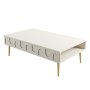 HANAH HOME Sto za dnevnu sobu Lyon 33 Cream Gold - slika 1