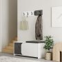 HANAH HOME Cipelarnik sa čivilukom Moni Shoe Cabinet Hanger White Grey - slika 2