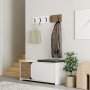 HANAH HOME Cipelarnik sa čivilukom Moni Shoe Cabinet Hanger White Hitit - slika 2