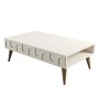 HANAH HOME Sto za dnevnu sobu Lyon 34 Cream Walnut - slika 1