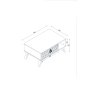 HANAH HOME Sto za dnevnu sobu Yakamoz Walnut - slika 4