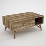 HANAH HOME Sto za dnevnu sobu Yakamoz Walnut - slika 1