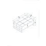 HANAH HOME Sto za dnevnu sobu Lost Walnut - slika 2