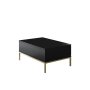 HANAH HOME Sto za dnevnu sobu Lord Black Gold - slika 1