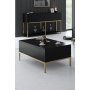 HANAH HOME Sto za dnevnu sobu Lord Black Gold - slika 2