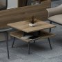 HANAH HOME Set kancelarijskog nameštaja Irony Maxi Set Anthracite Oak - slika 3