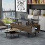 HANAH HOME Set kancelarijskog nameštaja Irony Maxi Set Anthracite Oak - slika 1