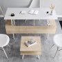HANAH HOME Set kancelarijskog nameštaja Irony Maxi Set White Oak - slika 3