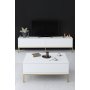 HANAH HOME Sto za dnevnu sobu Lord White Gold - slika 4