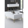 HANAH HOME Sto za dnevnu sobu Lord White Gold - slika 2