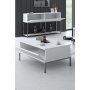 HANAH HOME Sto za dnevnu sobu Lord White Silver - slika 3