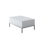 HANAH HOME Sto za dnevnu sobu Lord White Silver - slika 1