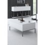 HANAH HOME Sto za dnevnu sobu Lord White Silver - slika 2