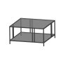 HANAH HOME Sto za dnevnu sobu Uranus Black Fume - slika 1