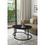 HANAH HOME Sto za dnevnu sobu Bora Black - slika 3