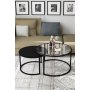 HANAH HOME Sto za dnevnu sobu Bora TransparentBlack - slika 1