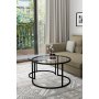 HANAH HOME Sto za dnevnu sobu Bora Transparent Marble White - slika 3