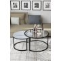 HANAH HOME Sto za dnevnu sobu Bora Transparent Marble White - slika 1