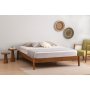HANAH HOME Bračni krevet Galaksi v2 Walnut - slika 1