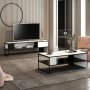 HANAH HOME Sto za dnevnu sobu Concord White Black - slika 5