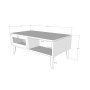 HANAH HOME Sto za dnevnu sobu Sidyma Oak - slika 4