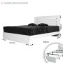 HANAH HOME Bračni krevet Fuga 150 Walnut - slika 5