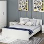 HANAH HOME Bračni krevet Kale Bedstead 150 x 200 White - slika 4