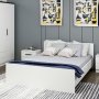 HANAH HOME Bračni krevet Kale Bedstead 150 x 200 White - slika 5