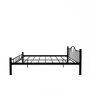 HANAH HOME Bračni krevet K25 Black (150 x 200) - slika 4
