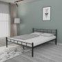 HANAH HOME Bračni krevet K70 Black (140 x 200) - slika 1