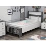 HANAH HOME Krevet Life White Anthracite - slika 2
