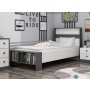 HANAH HOME Krevet Life White Anthracite - slika 1