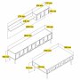 HANAH HOME Set za dnevnu sobu Lyon 3 Atlas Gold - slika 5