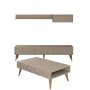 HANAH HOME Set za dnevnu sobu Lyon 3 Atlas Walnut - slika 4