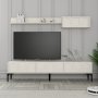 HANAH HOME Set za dnevnu sobu Lyon 3 Cream Black - slika 2