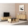 HANAH HOME Set za dnevnu sobu Draw Sapphire Oak Black - slika 1