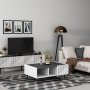 HANAH HOME Set za dnevnu sobu Draw White Black - slika 5